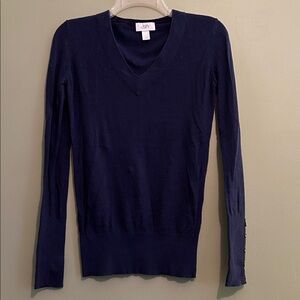 LOFT Navy V-Neck Sweater